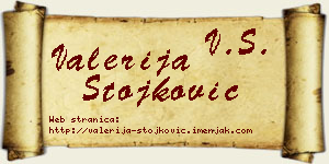 Valerija Stojković vizit kartica